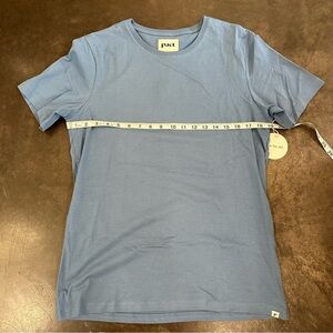 Men’s Pact Blue Short Sleeve Organic Cotton Tee Size L